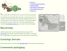 Tablet Screenshot of cambridgema.greenmap.org
