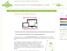 Tablet Screenshot of greenmap.org